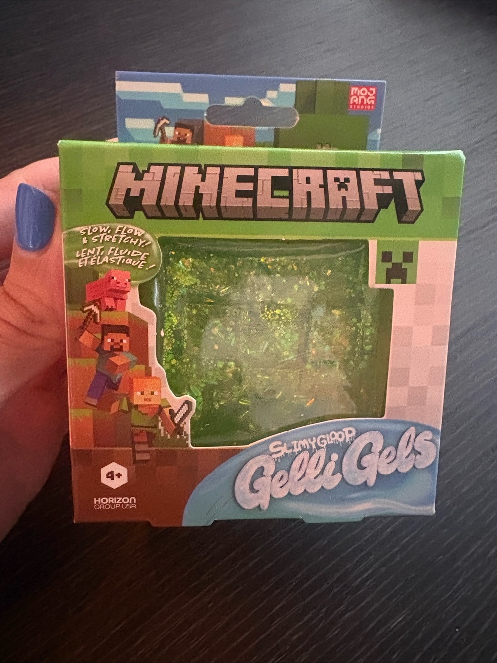 Minecraft Gelli Gels Squishy Toy - Green, Creeper, Brand new in box!